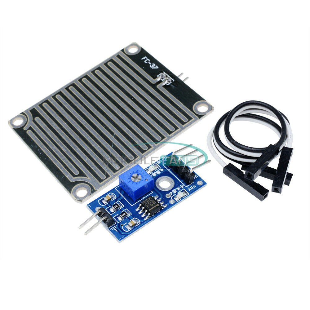 2PCS Rain Weather Module Humidity Raindrops Detection Sensor Modue For Arduino