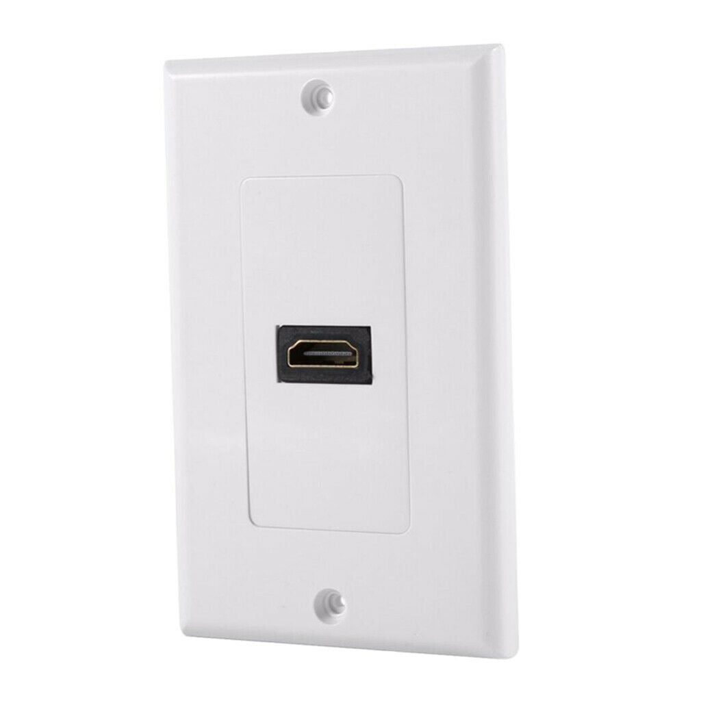 HDMI Distribution and Organization Wall Plates Panel, Single Gang HDMI 4K