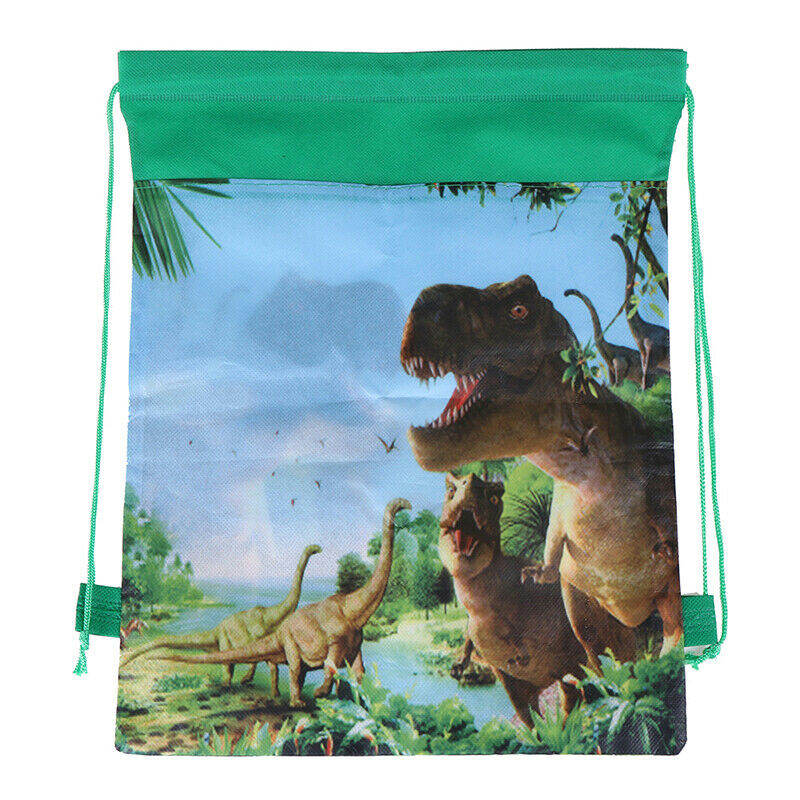 Jurassic Dinosaur Theme Decorate Non-woven Fabric Babyshower Drawstring`G.l8