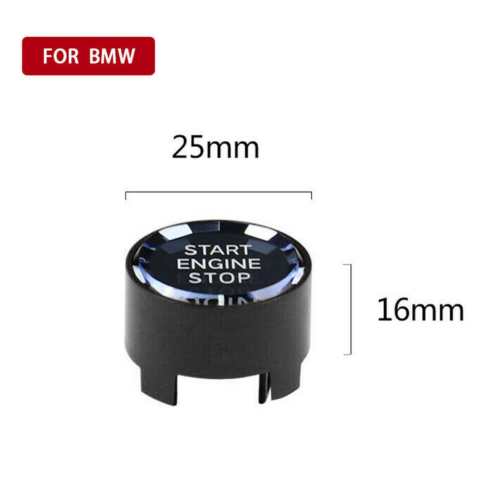 Black Start Stop Engine Button Switch Cover Crystal For BMW F Chassis F30 F10