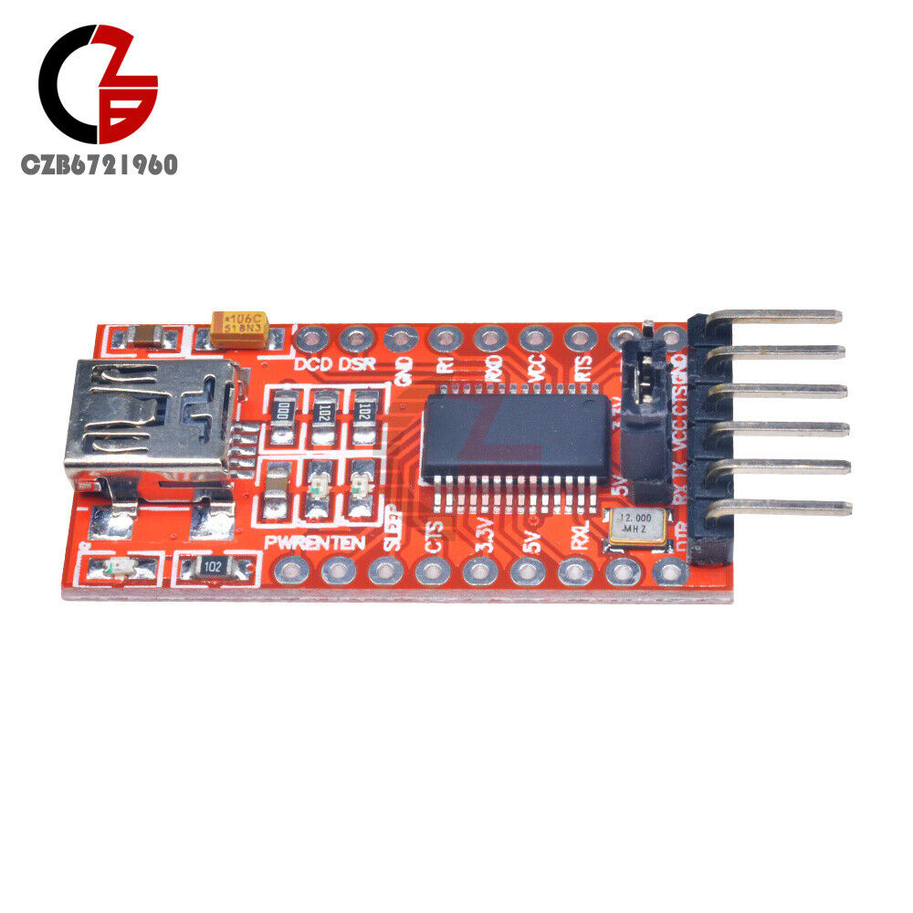 2PCS FT232RL 3.3V 5.5V FTDI USB to TTL Serial Adapter Module F Arduino Mini Port
