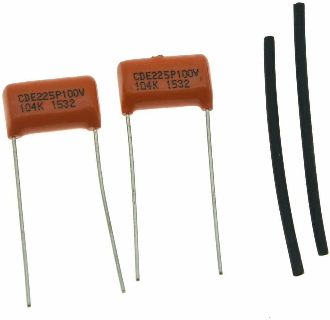 2pcs Guitar Bass Sprague 225P Orange Drop Capacitors 0.1uf .1uF 100v Tone Caps