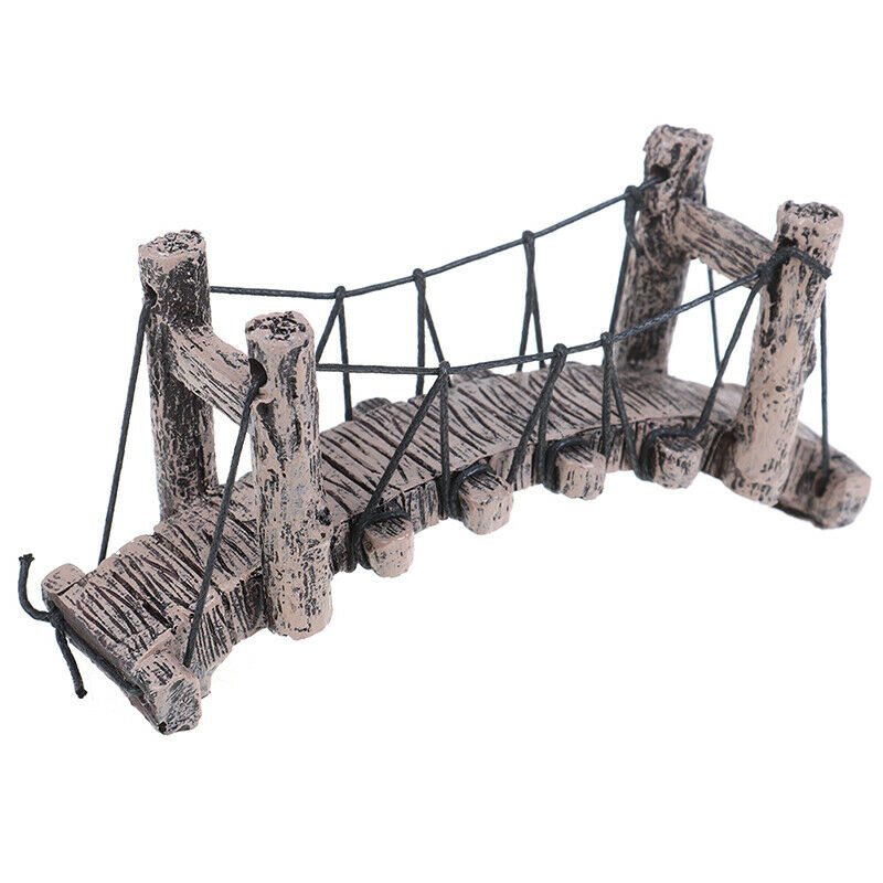 1PC Bridge Decoration for Aquarium Ornaments Fish Tank Landscape Curved Bridg IE