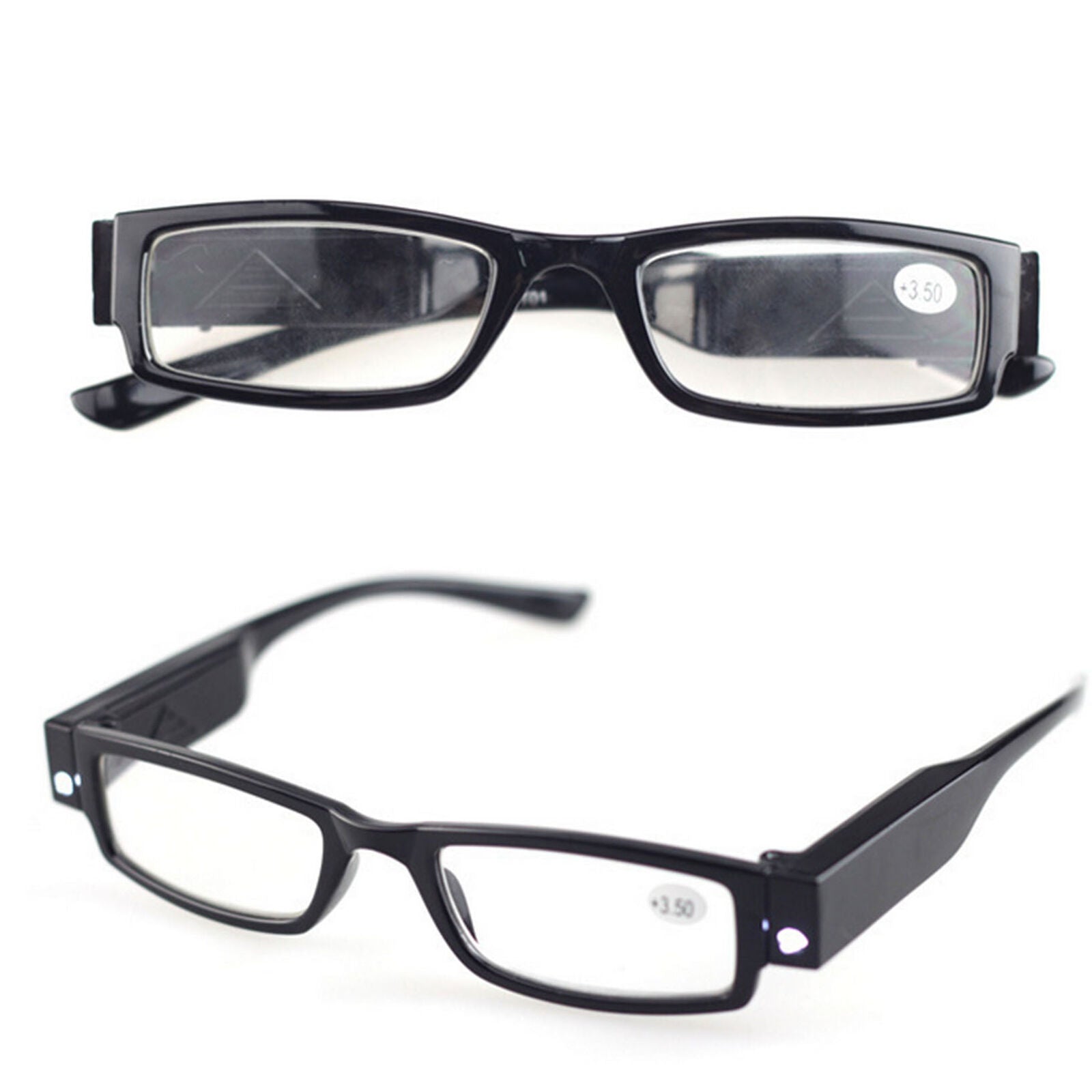 LED Reading Glasses Presbyopia Presbyopic Lighted Magnifying Magnifing Head Lamp