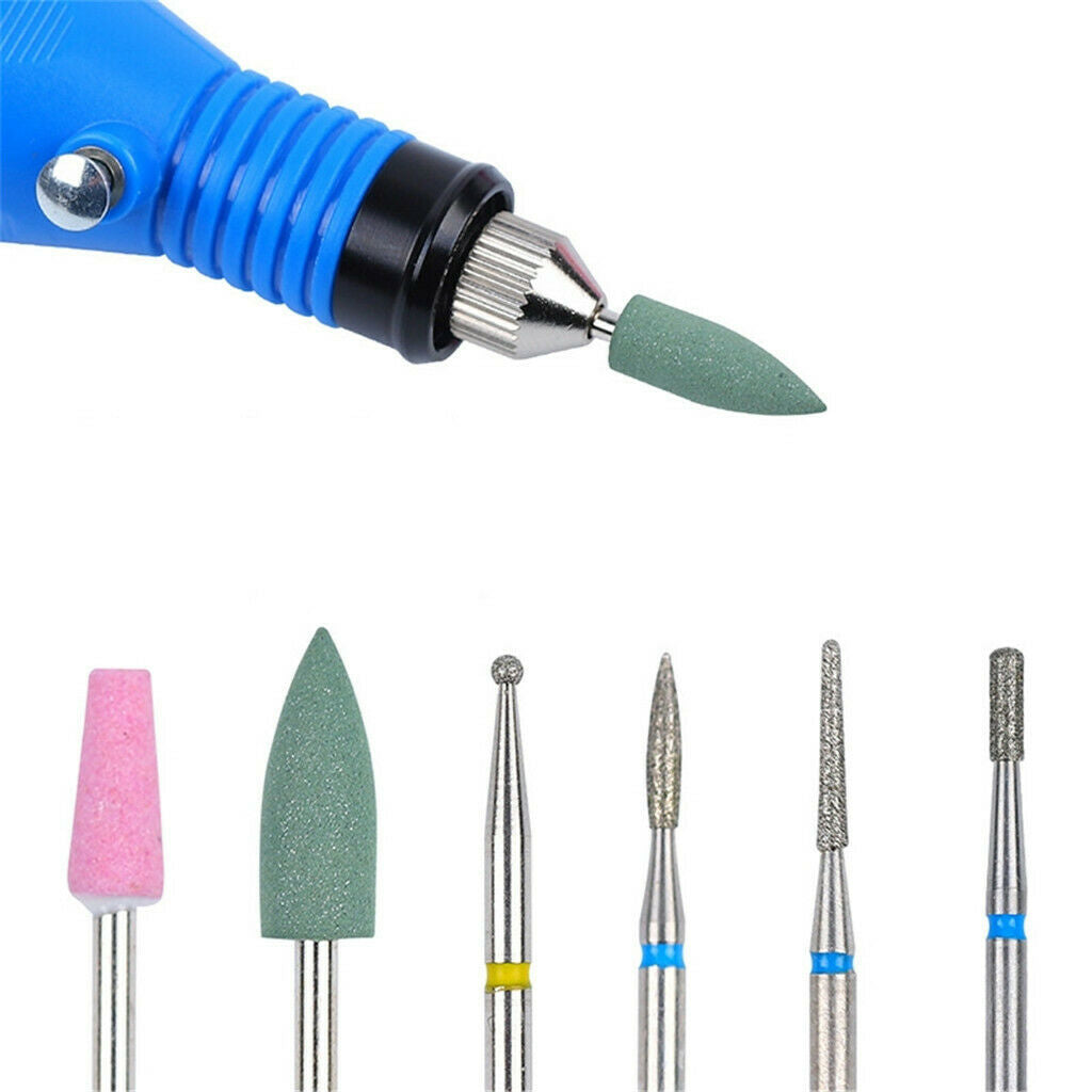 6pcs Carbide Electric Nail Art Filing Drill Bits Grinding Polishing Head 11