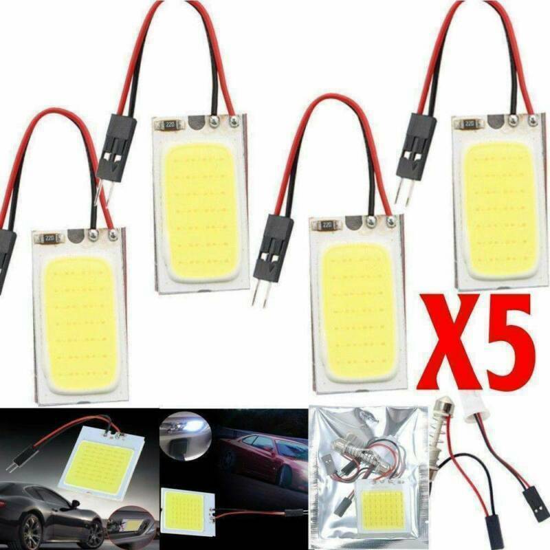 5pcs 48 LED 3528 SMD 12V Car Interior Lights Panel Bulb Lamp T10 Dome Festoon