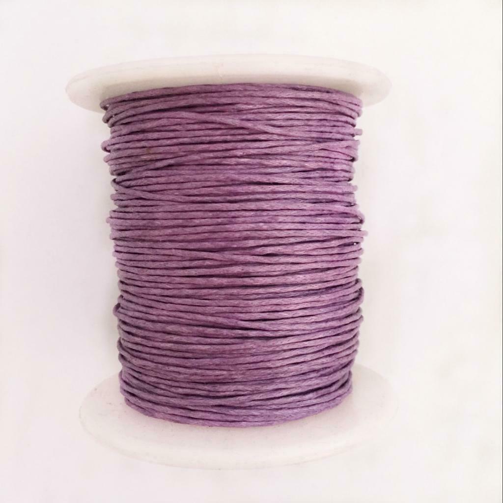 Prettyia 12 Rolls 80 Meters 1mm Waxed Cotton Cords Thread for DIY Bracelet