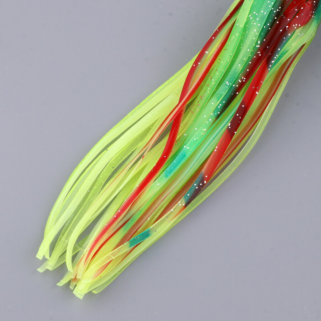 4x Soft Fishing Lure Octopus Skirt Trolling Lure Head Lures Lure Accessories