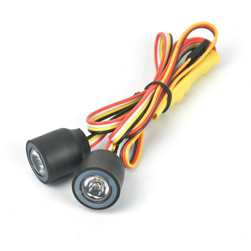 Universal Angel Eye Colorful LED Lights Headlight for 1/10 RC Rock Cler Axial Q8