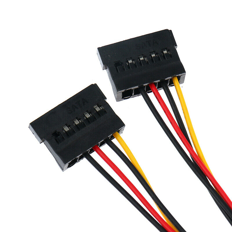4Pin IDE To 3 SATA Power Splitter Extension Cable Connectors Computer Plu.l8