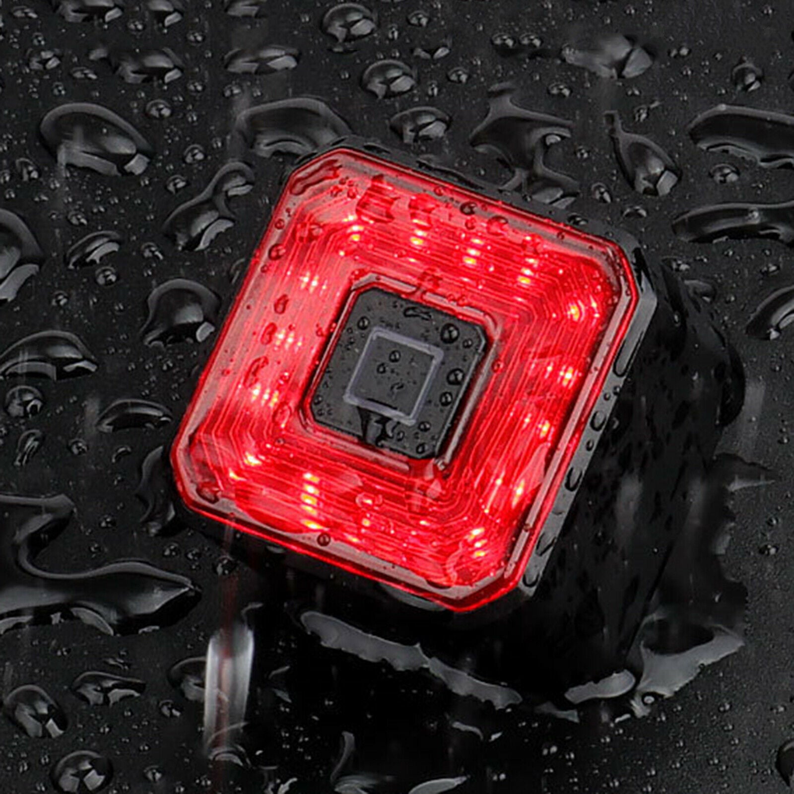 Smart Bike Tail Light Brake Sensing Rear Lights USB Auto on/Off Sensor Water