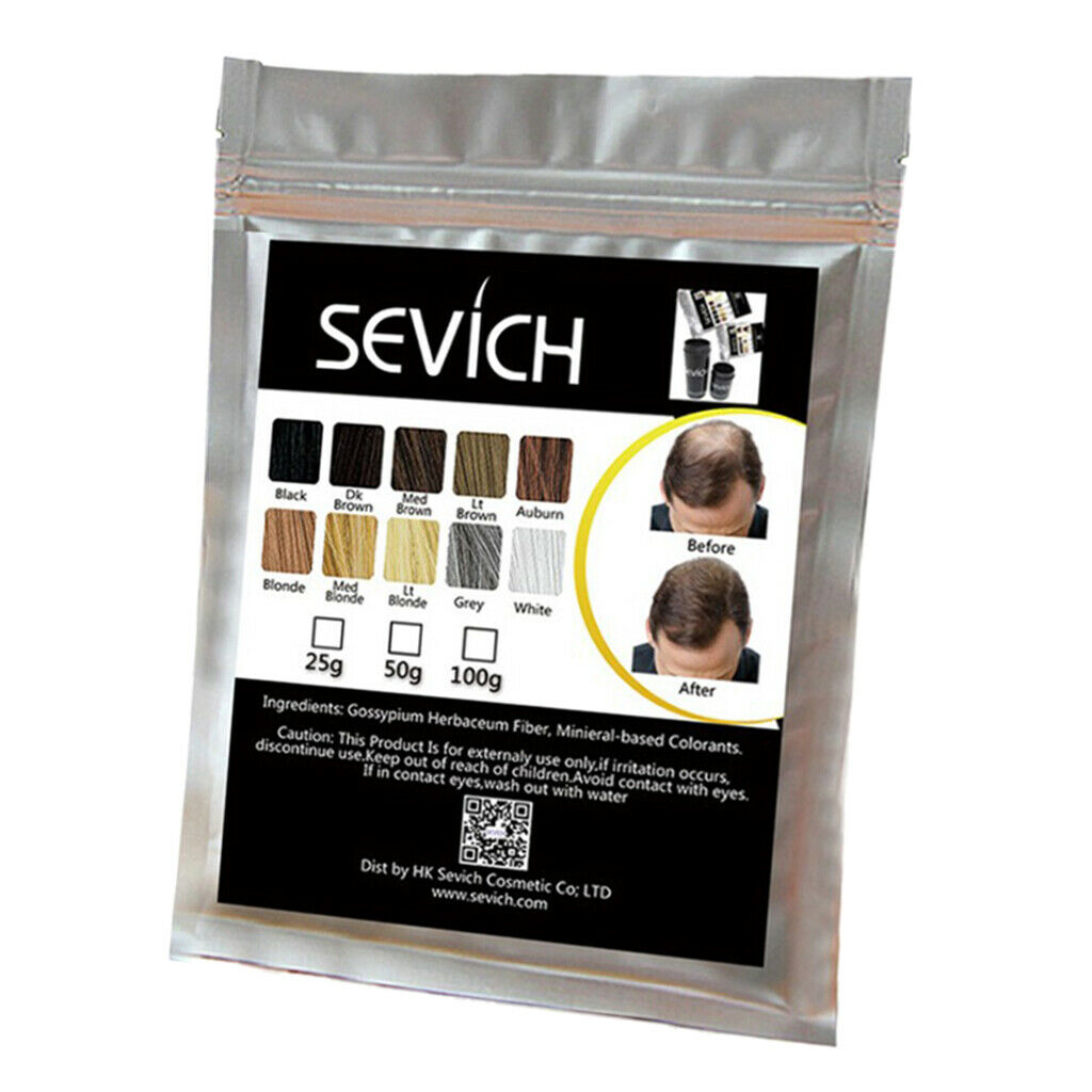 Instant Hair Building Thickening Fiber Powder for Hair Loss 100g Dark Wood
