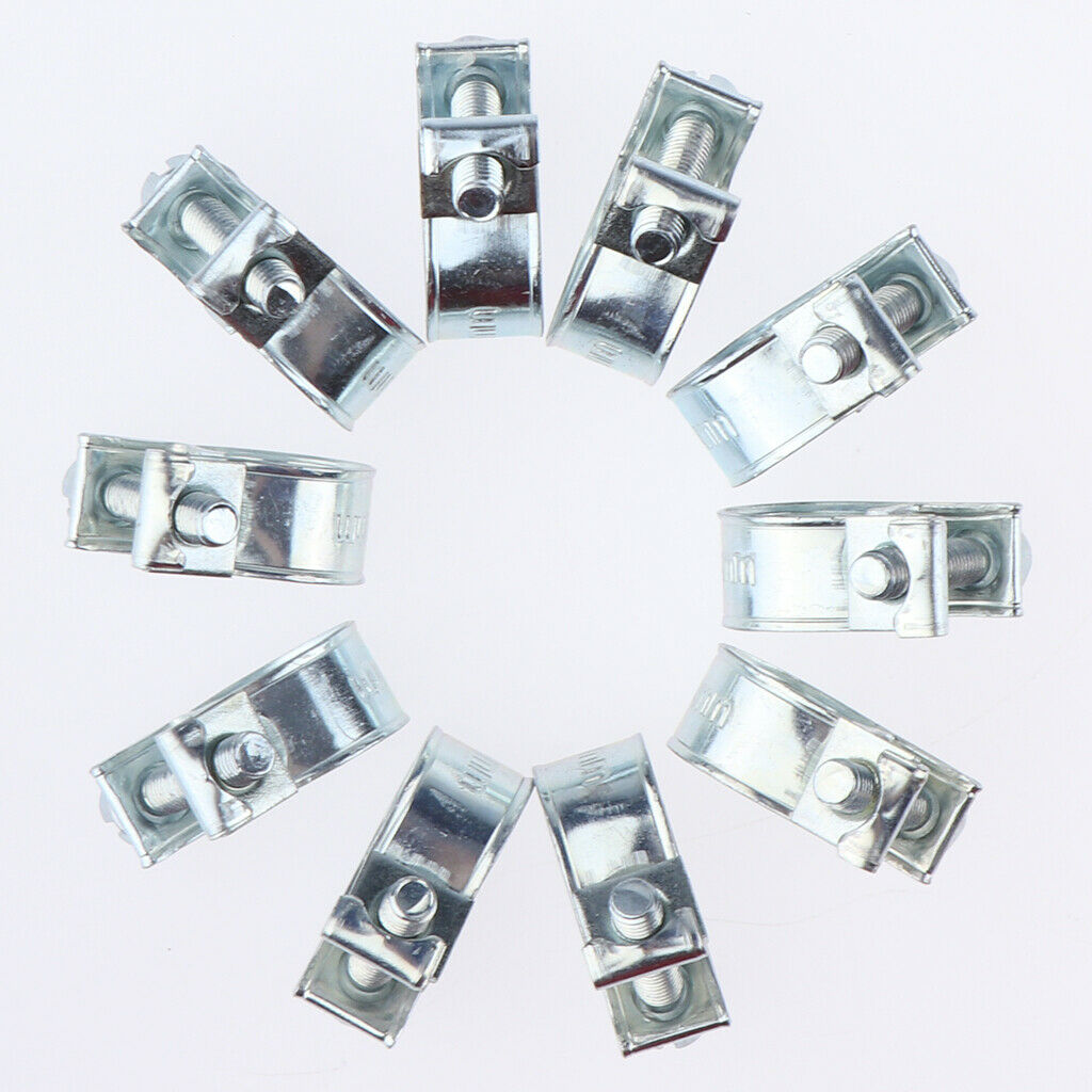 Set Of 40 Adjustable Water Pipe Drive Hose Clamps Fuel