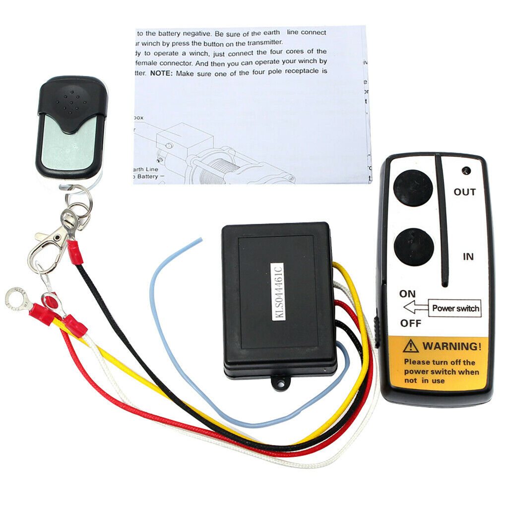 12V 50ft Wireless Remote Control Kit Towing Products Winches Compatible with