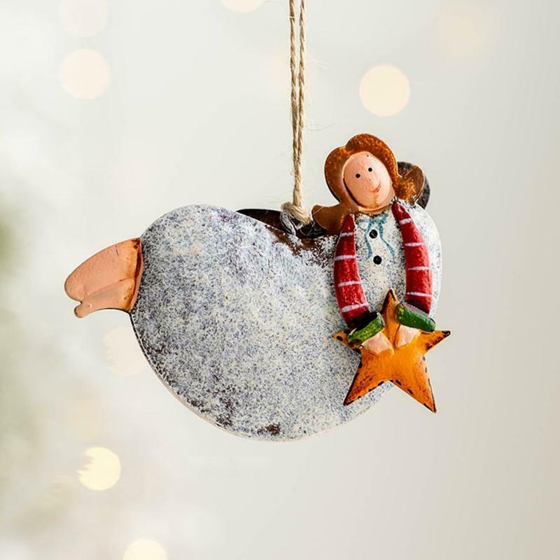 4 Pcs Angel Hanging Ornaments Christmas Dancing Festival Party Home Decoration