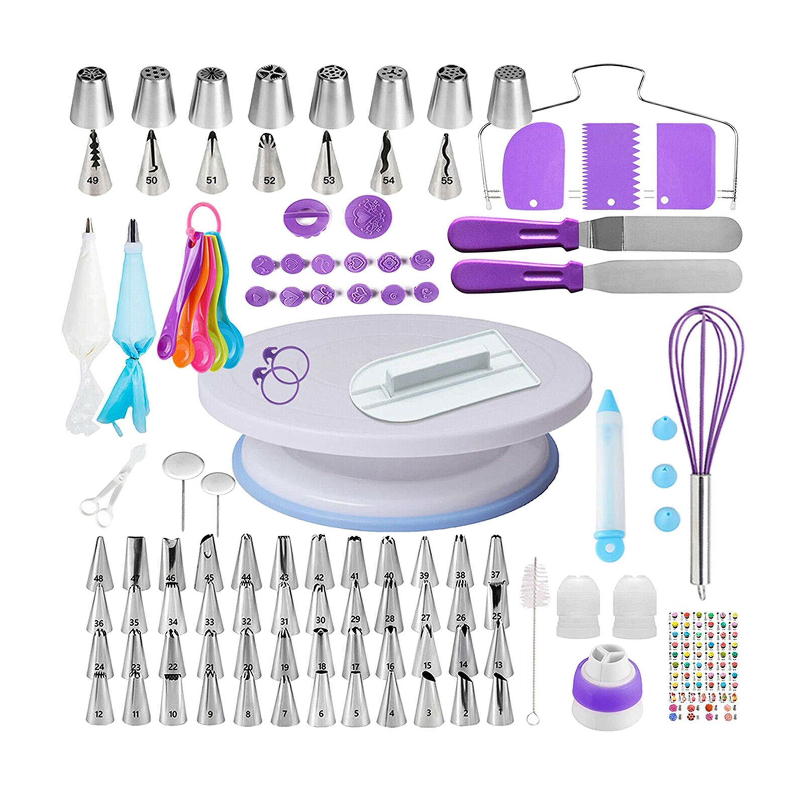 137PCS DIY Icing Bag Pastry Nozzles Tips Set Baking Decorating Making Tool