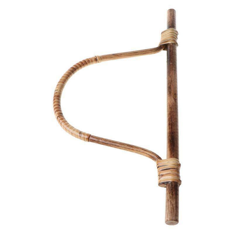 Bamboo Rattan Purse Hanger Bag Handle DIY Handbag Replacement Accessories