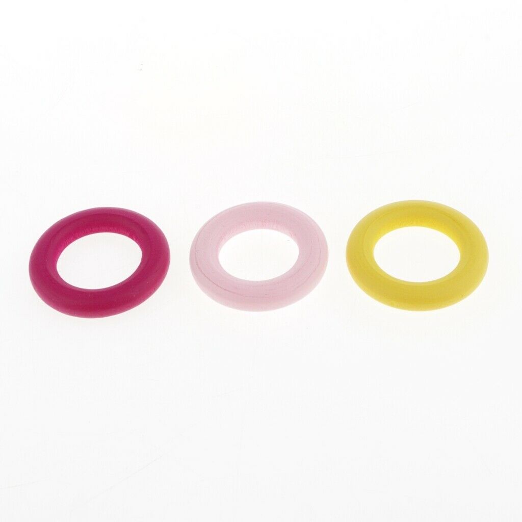 40x Round Mini Wooden Rings Circle Beads â€“Bracelets /Necklace /Earrings DIY