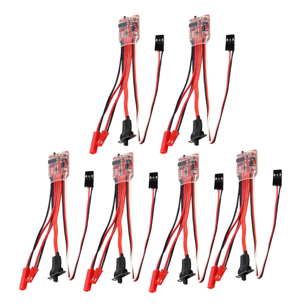 6pcs Brush ESC for RC Crawler Truck Tank Car Boat Accessories without Brake