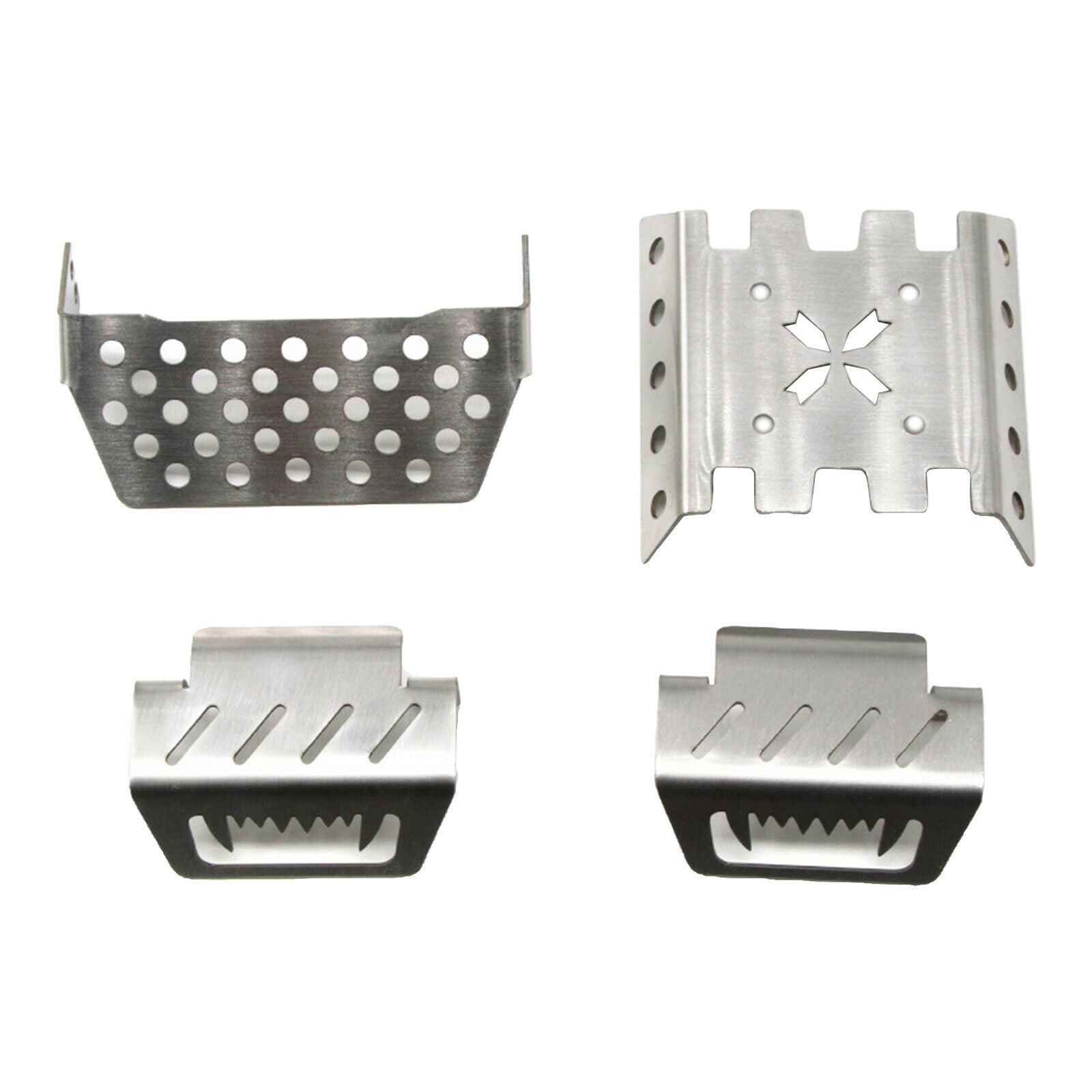 4Pcs 1:10 Chassis Armors Protection Skid Plate for YK4102 Crawler DIY Accs