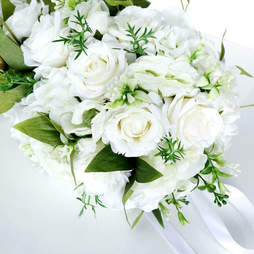 Unique Waterfall Design Wedding Bridal Bouquet Artificial Flowers Silk Flowers