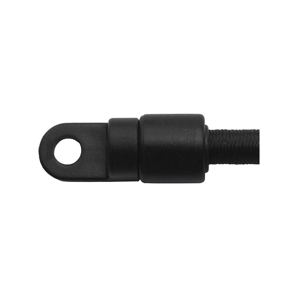 prettyia 4 Pcs Kayak DIY Black Nylon Bungee Rope Shock Cord End Stop 6mm