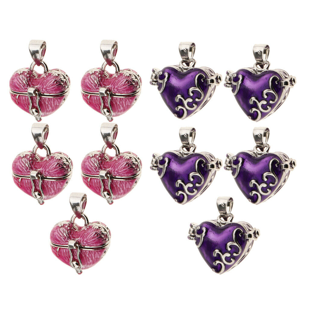 10pcs 2 styles Cremation Urn Case Pendants Memorial for Keepsake Jewelry