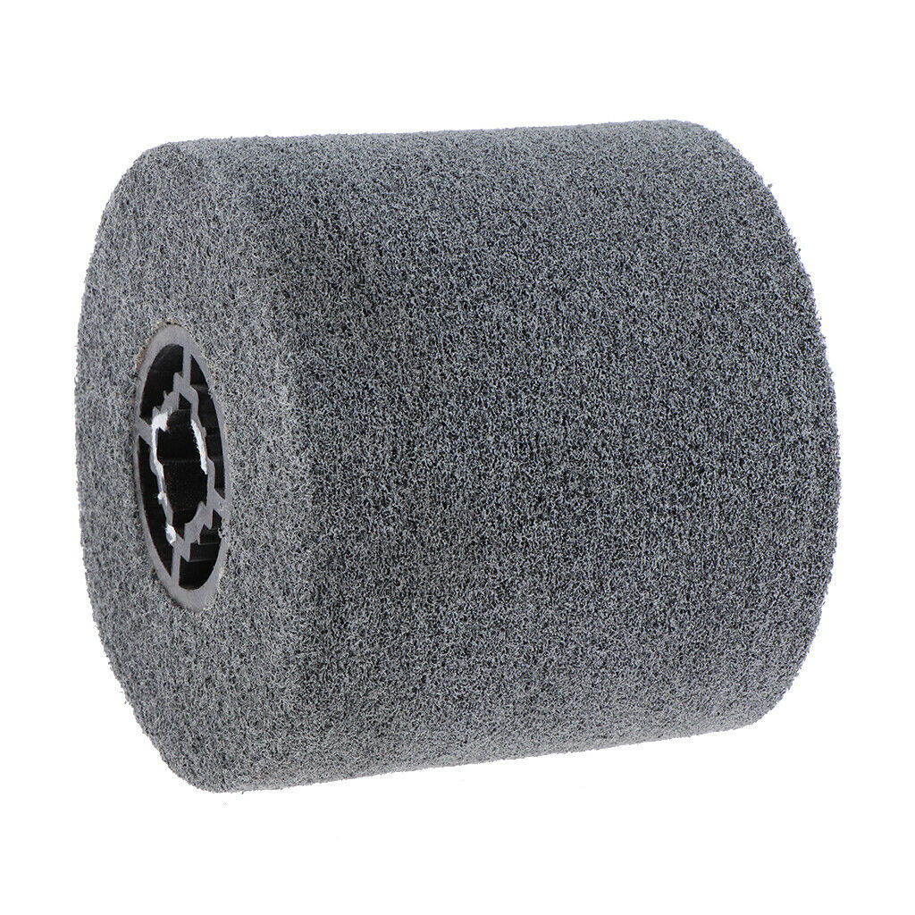 Non-woven Abrasive Flap Wire Drawing Polishing Burnishing Wheel #180 Gray