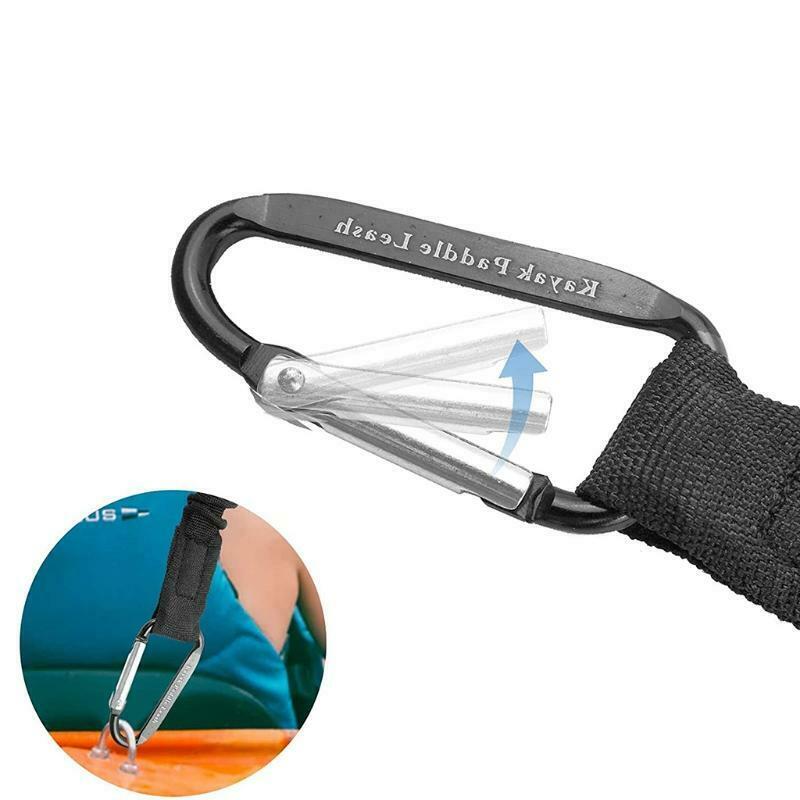 Kayak Paddle Leash Safety Tool Lanyard Kayak Accessories Stretchable Coiled Rod