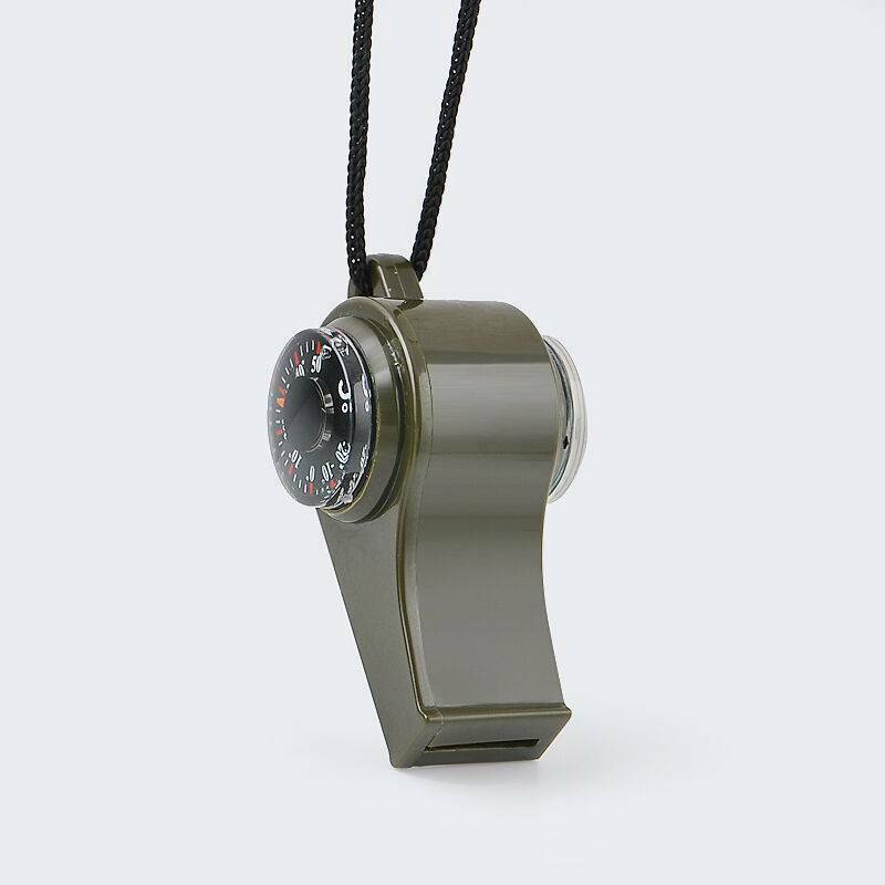 3in1 Outdoor Hiking Sport Camping Emergency Survival Whistle Compass Thermometer