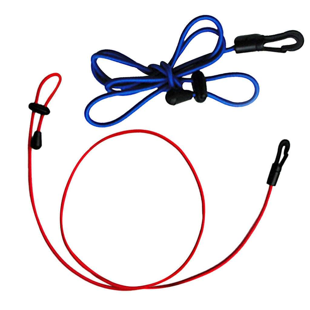 2 Pieces 120cm Kayak Canoe Paddle Leash Safety Fishing Rod Pole