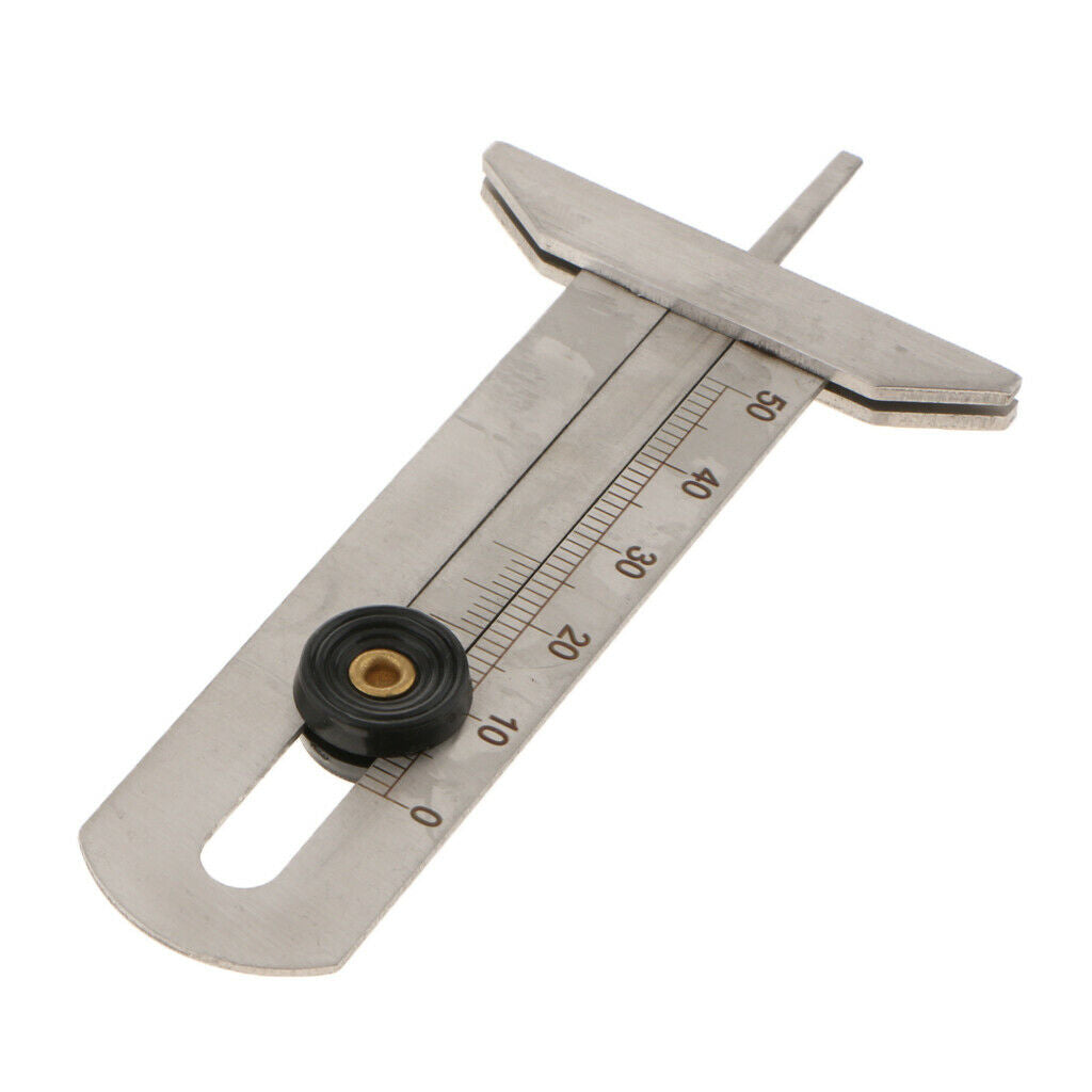 Tire Tread Depth Gauge Keyring Tire Depth Car Wheel Dimension New 50mm / 20mm