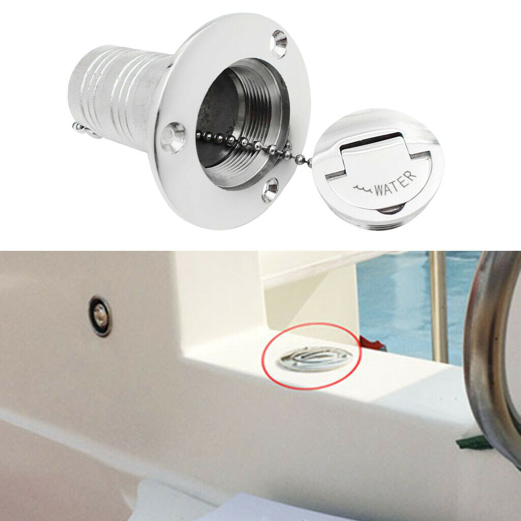 Boat Deck Gas Fill Keyless   1-1/2" Boat Hardware WATER Character Style