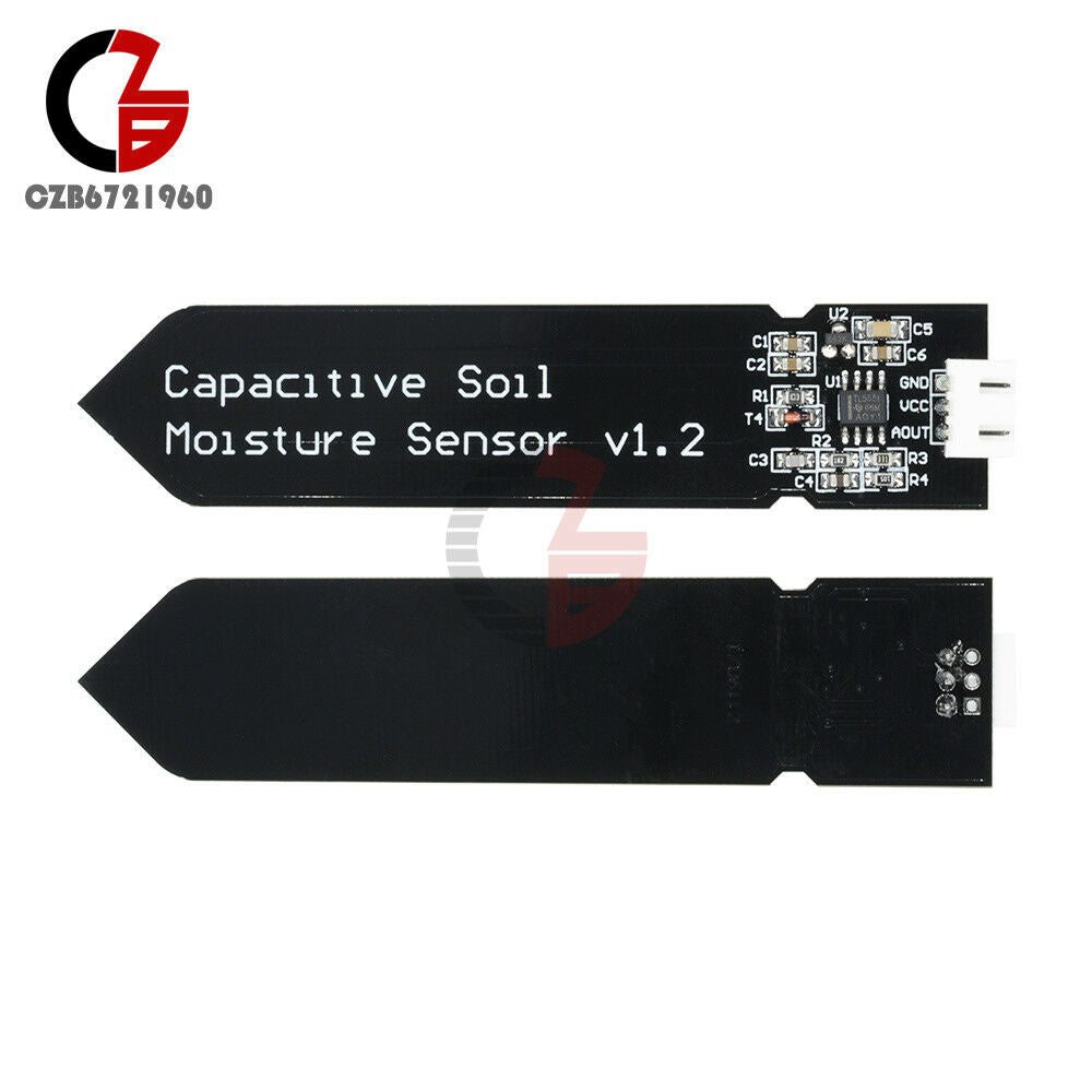5PCS Analog Capacitive Soil Moisture Sensor V1.2 Corrosion Resistant DC 3.3-5.5V