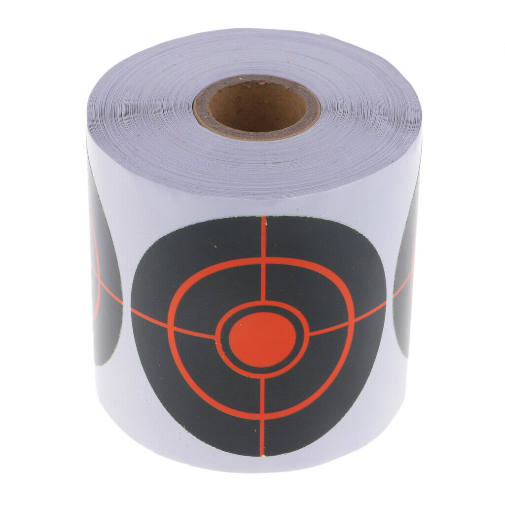 250pcs 5cm/2inch Adhesive Paper Targets Roll Stickers For Shooting Practice