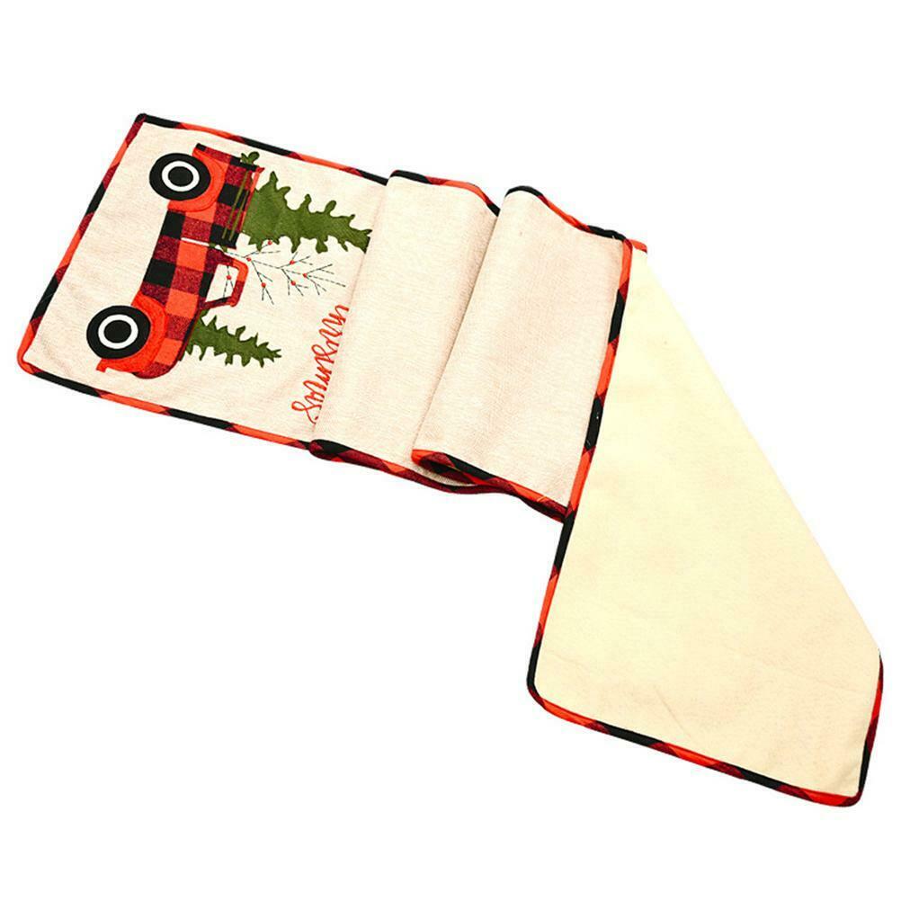 Burlap Christmas Table Runner Christmas Table Runner for Christmas Party Decor
