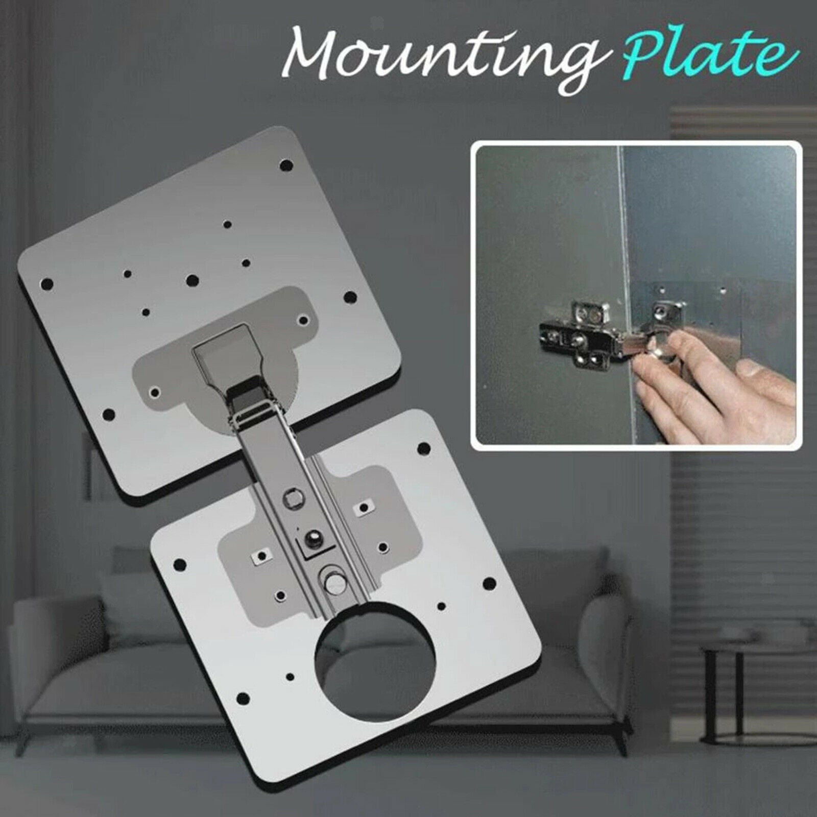 Stainless Steel Cabinet Hinge Repair Plate For Furniture Door Mending Hinges