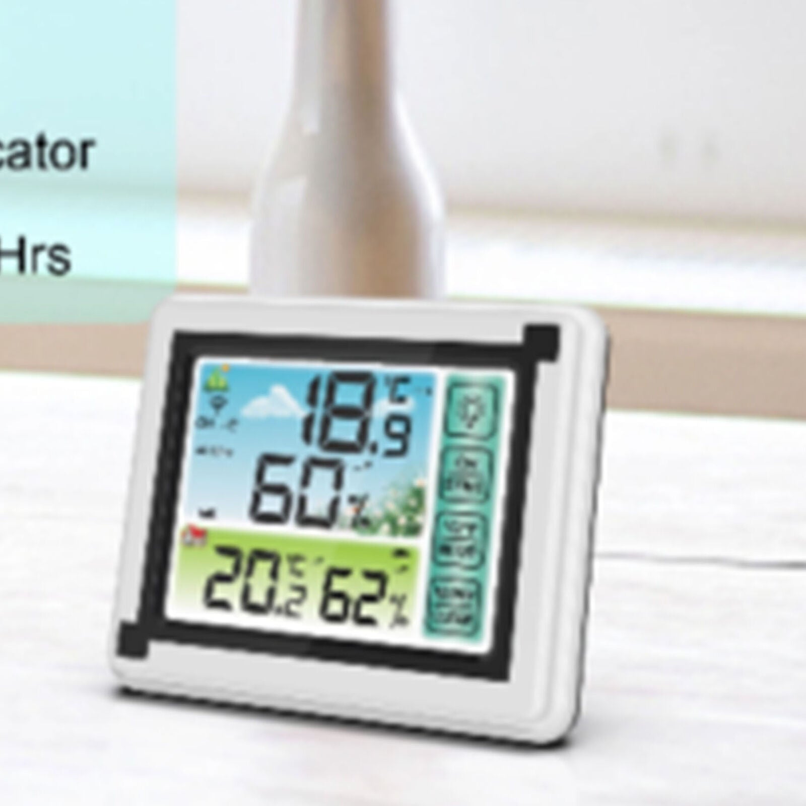 Weather station digital Thermometer Hygrometer Indoor Outdoor Temperature