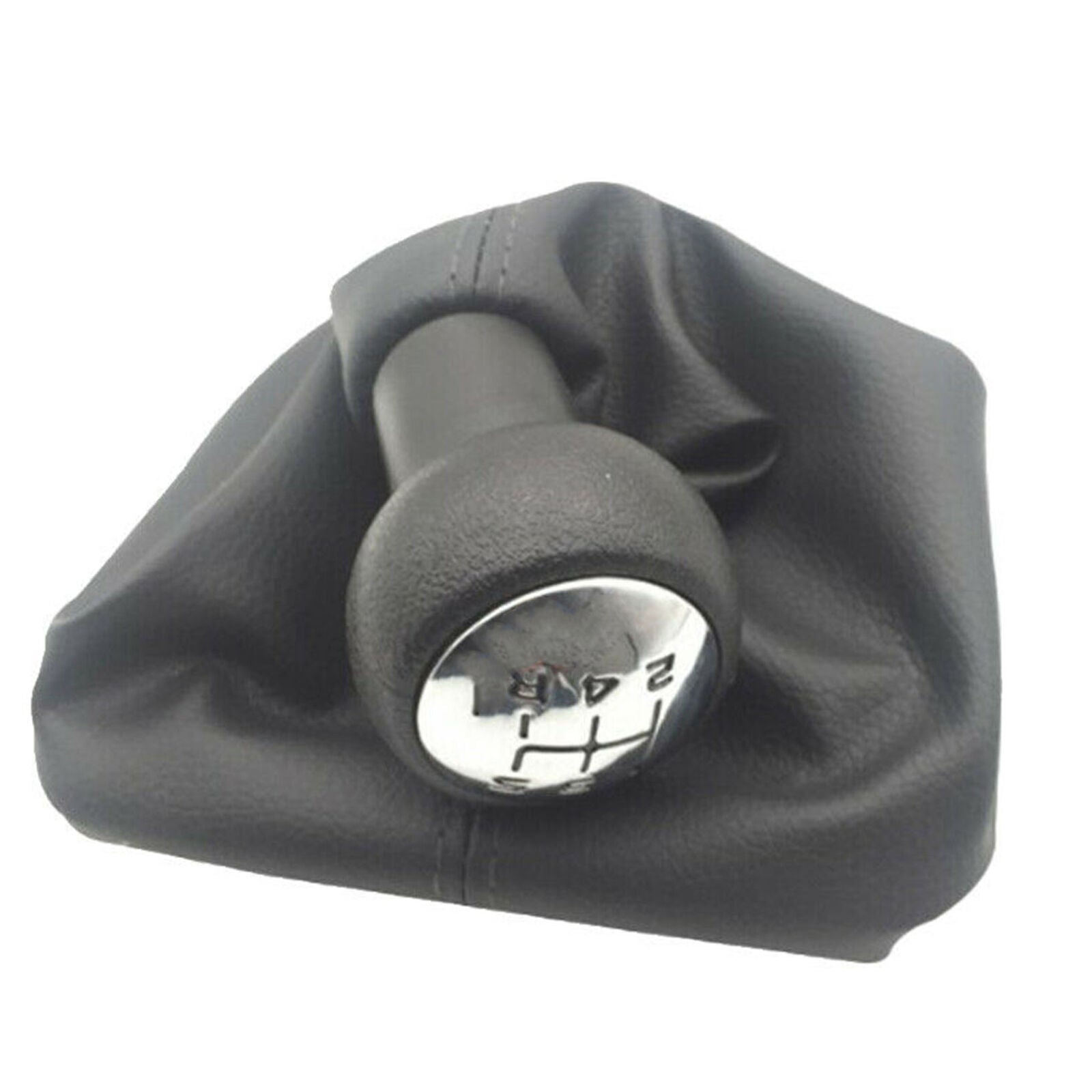 Car 5 Speed Gear Stick Shift Knob with Anti-dust Gaiter Cover for Peugeot 307