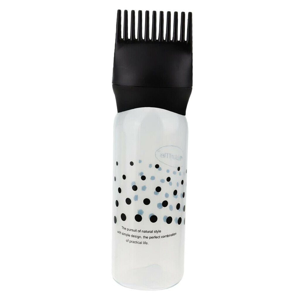 2Pcs Empty Hair Dye Color Dispensing Bottles Perming Tint Applicators Comb