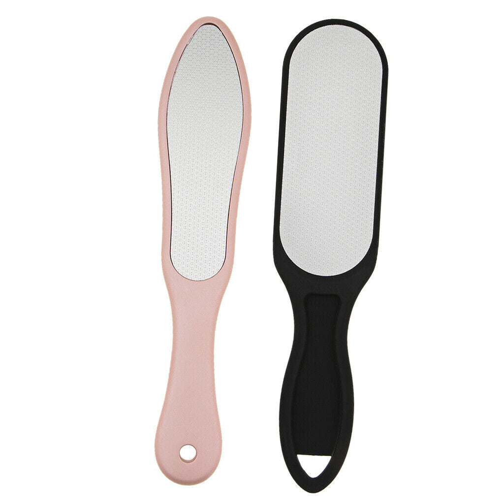 2 Pieces Metal Pedicure Foot File Callus Remover Rough Dry Deed Skin Removal