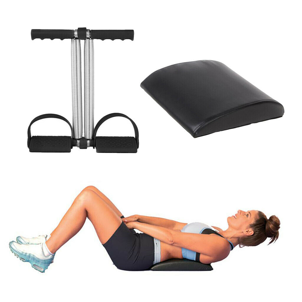 Sit Up Pull Rope Anti-Slip Foot Pedal Ab Mat Trainer Training Pad Fitness Gear