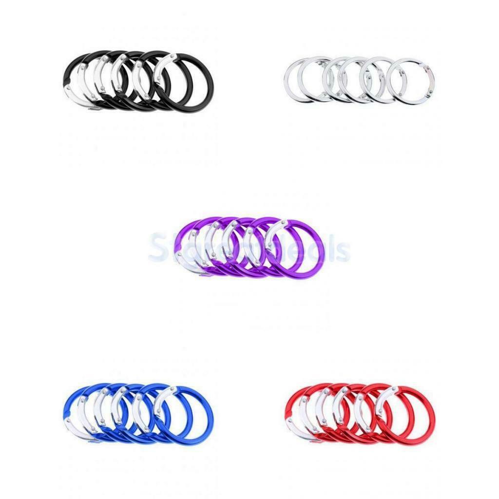 6pcs Red Carabiner Spring Snap Clip   Buckle for Bags Purses Keychain