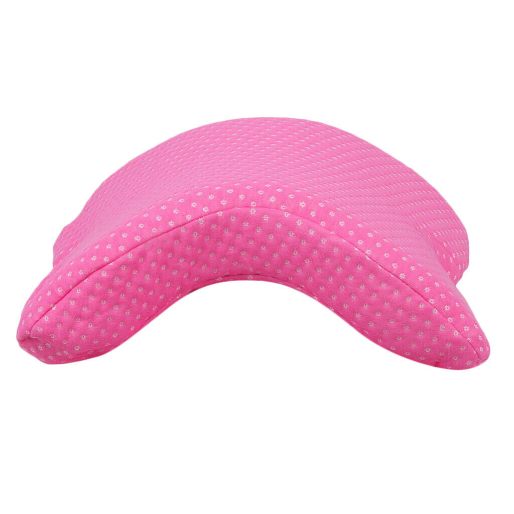 Hand Pillow Couples Pillow Breathable for Naps Work Sofa 35x30x13cm Red