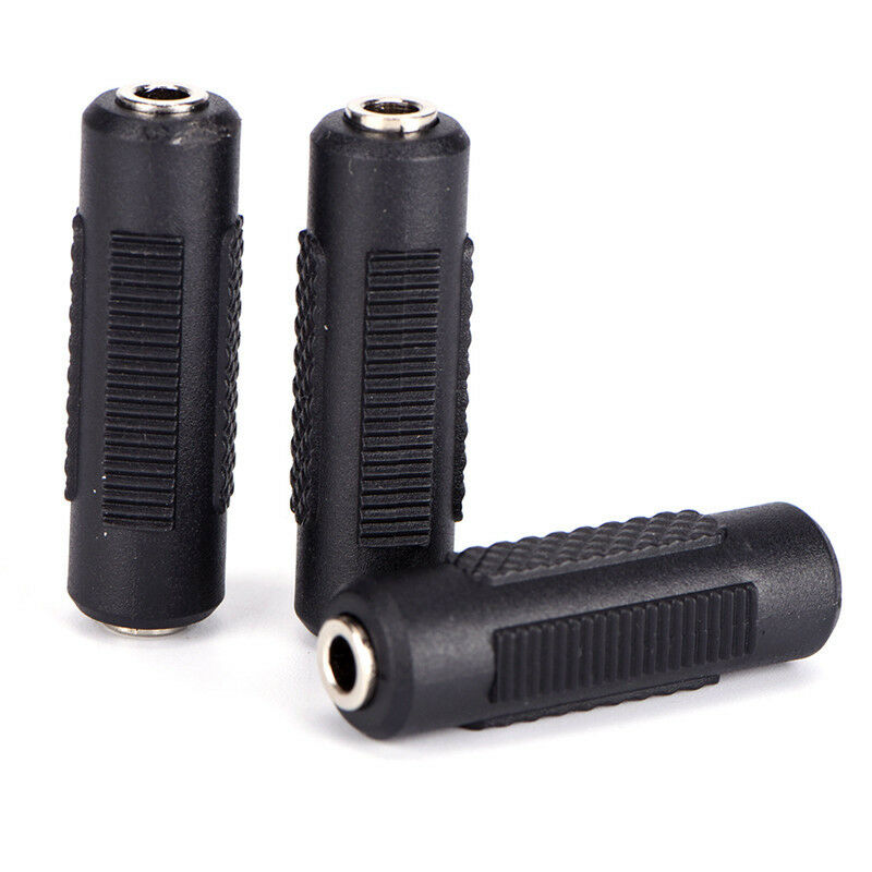 stereo 3.5mm aux female to female audio converter coupler adapters connect.l8