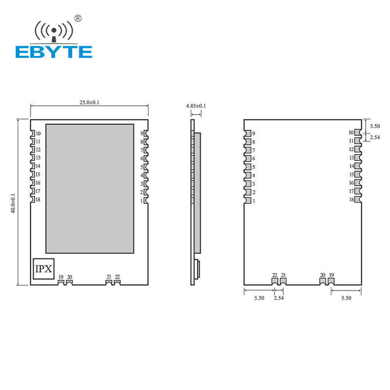 SX1276 1W SMD LoRa Long Distance 915MHz WirelessTransmitter Receiver E19-915M30S