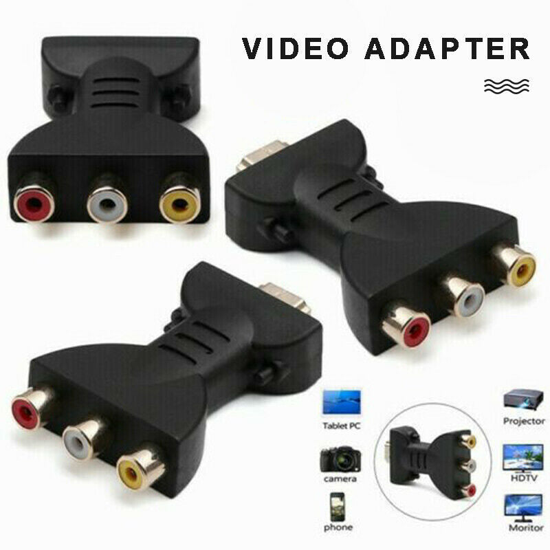 For TV PC HDMI Male to 3 RCA Female Composite AV Audio Video Adapter Converter