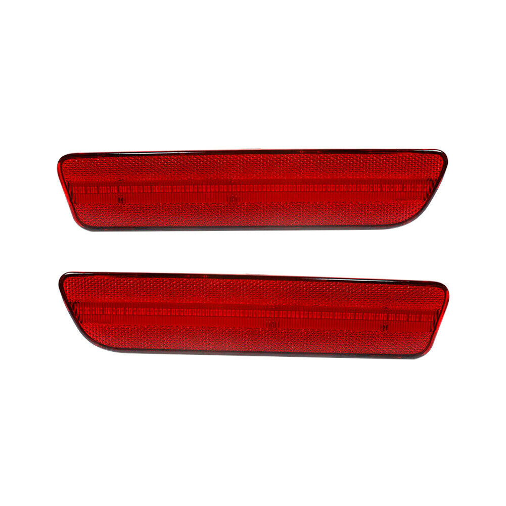 Rear Bumper Light Lamp Side Marker Turn Signal Fit for Ford Mustang Red Lens