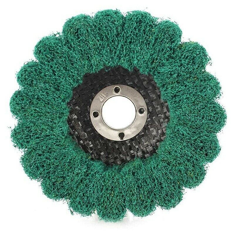 8Pcs 4 Inch Nylon Fiber Flap Wheel Abrasive Disc Polishing Buffing Grinding WhW9