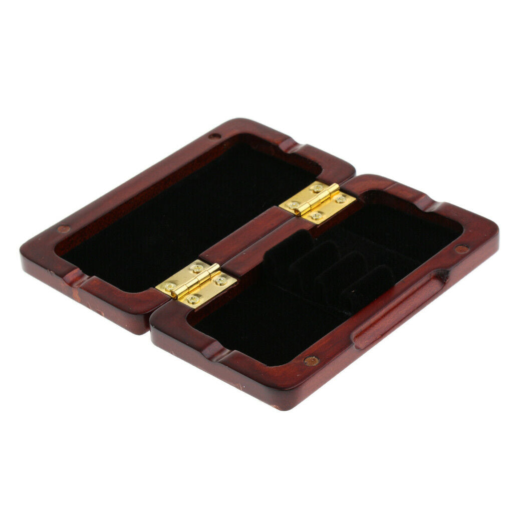 Wood Oboe Reed Case Holder Box Protector for 3pcs Reeds Strong